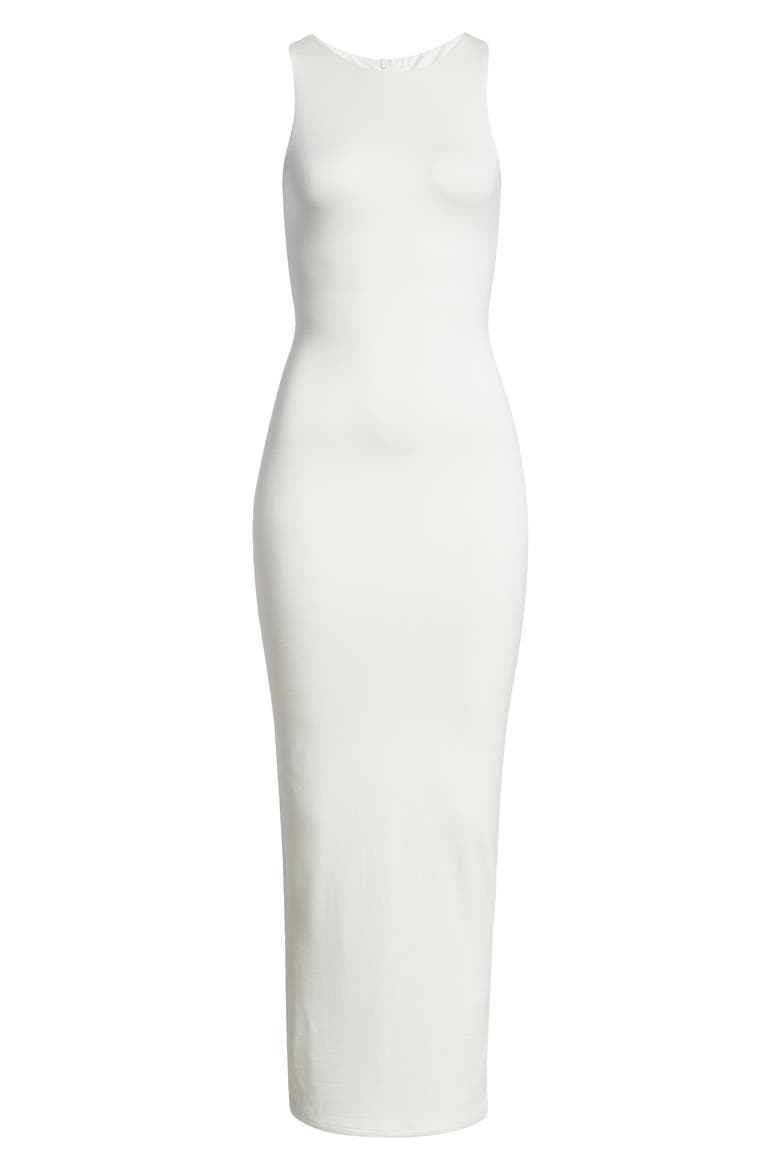 Sleeveless Body-Con Dress, Alternate, color, WHITE