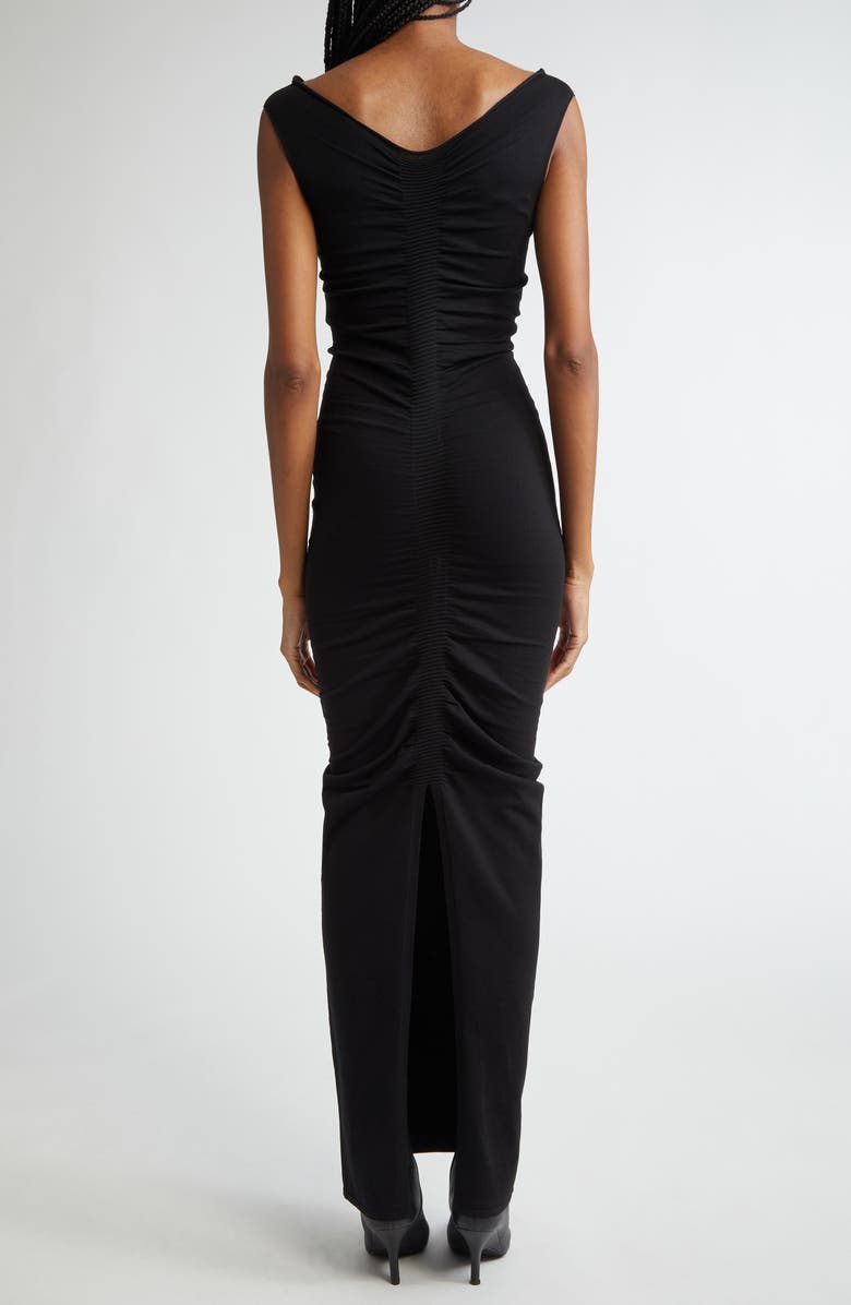 Alexander Wang Ruched V-Neck Sleeveless Sweater Dress, Alternate, color, 