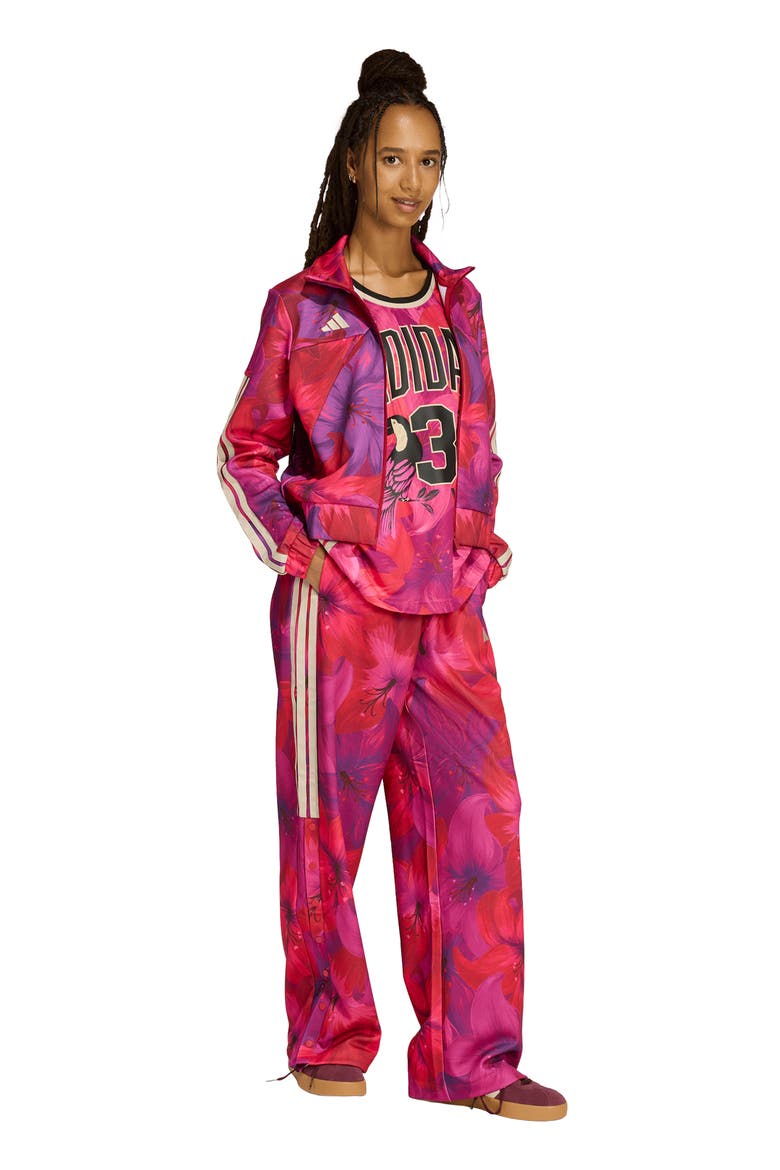 x FARM Rio Tiro Track Pants, Alternate, color, MAGENTA/ RED/ CRYSTAL LINEN