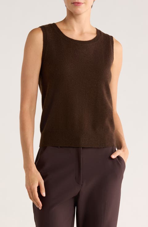 Sleeveless Cashmere Sweater