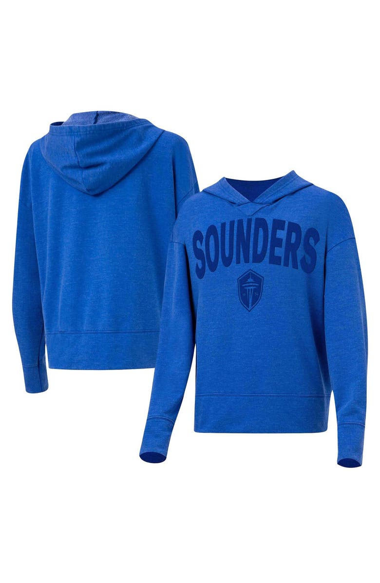 CONCEPTS SPORT Women's Concepts Sport Blue Seattle Sounders FC Volley Hoodie Long Sleeve T-Shirt, Main, color, 