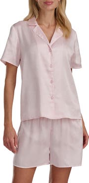 Splendid Satin Notch Collar & Boxer Pajamas