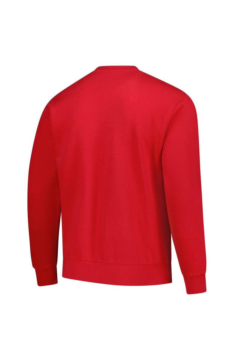 Mitchell & Ness Men's Mitchell & Ness  Red Wisconsin Badgers Elite Script Pullover Sweatshirt, Alternate, color, Red