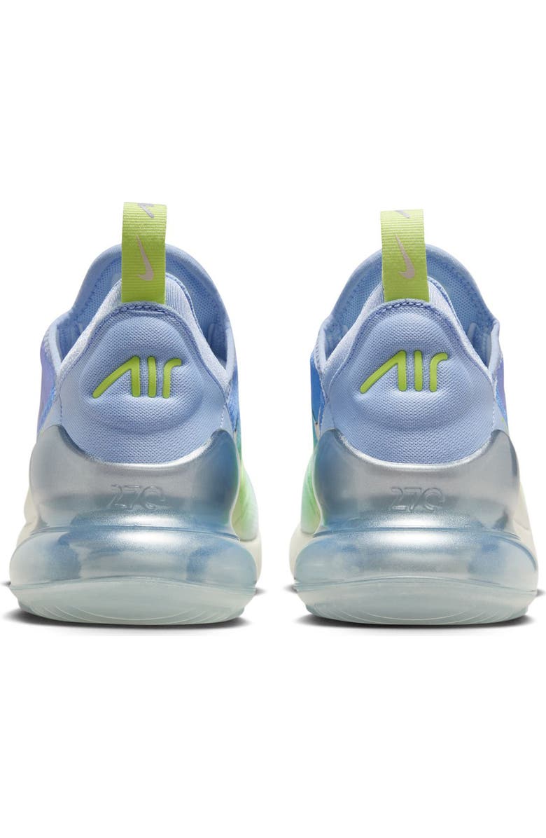 Nike Air Max 270 Sneaker, Alternate, color, Aluminum/ Silver/ Hydrangeas