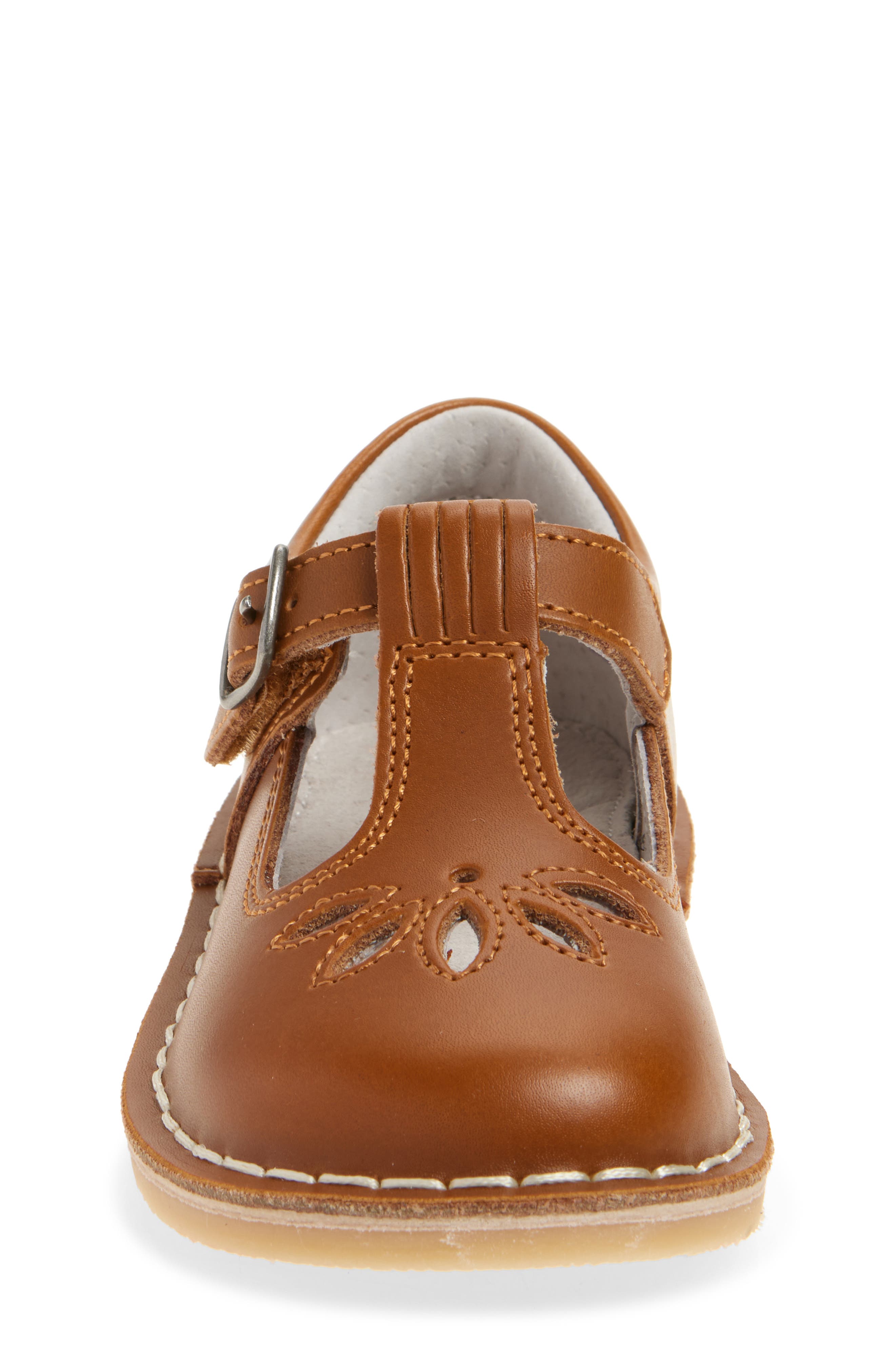 L'AMOUR Kids' Sienna T-Strap Flat, Alternate, color, Camel