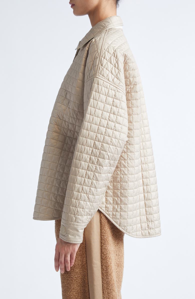 Moncler Reversible Padded Overshirt, Alternate, color, Toasted Almond