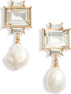 Kenneth Jay Lane Faux Pearl Drop Earrings