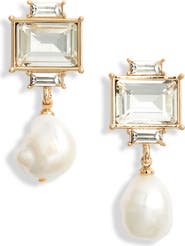 Kenneth Jay Lane Faux Pearl Drop Earrings