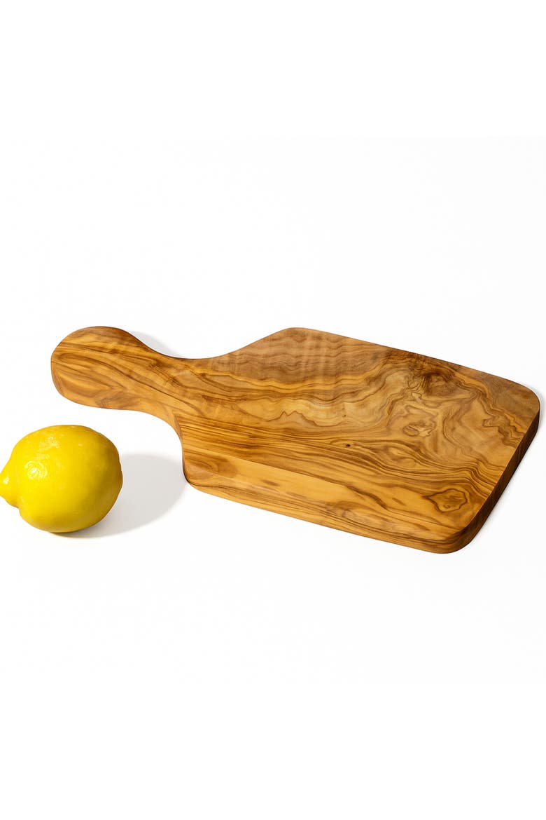 Natural Olive Wood Cheese Board, Alternate, color, Natural