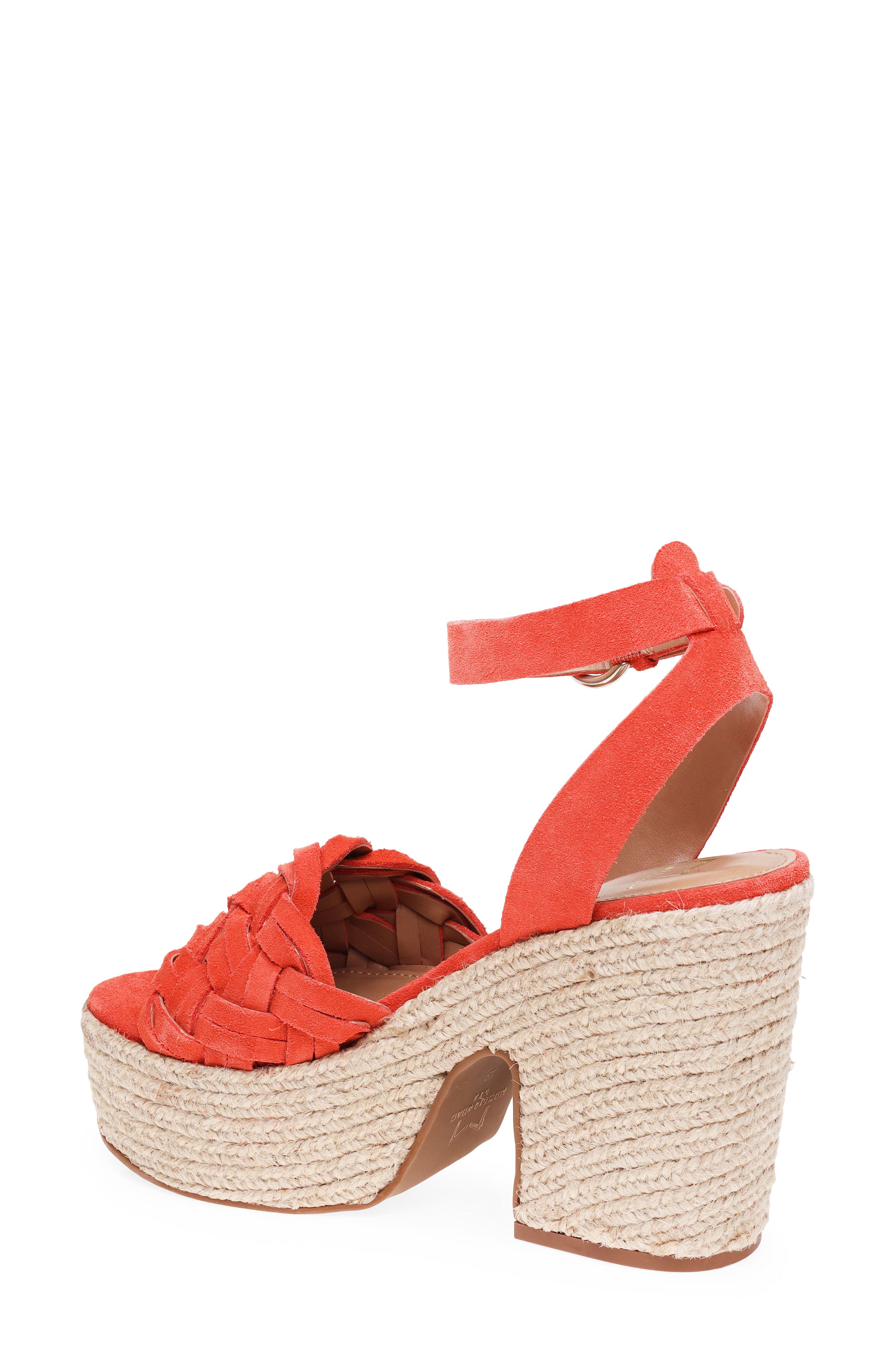 Odilia Espadrille Platform Sandal, Alternate, color, MEDIUM RED