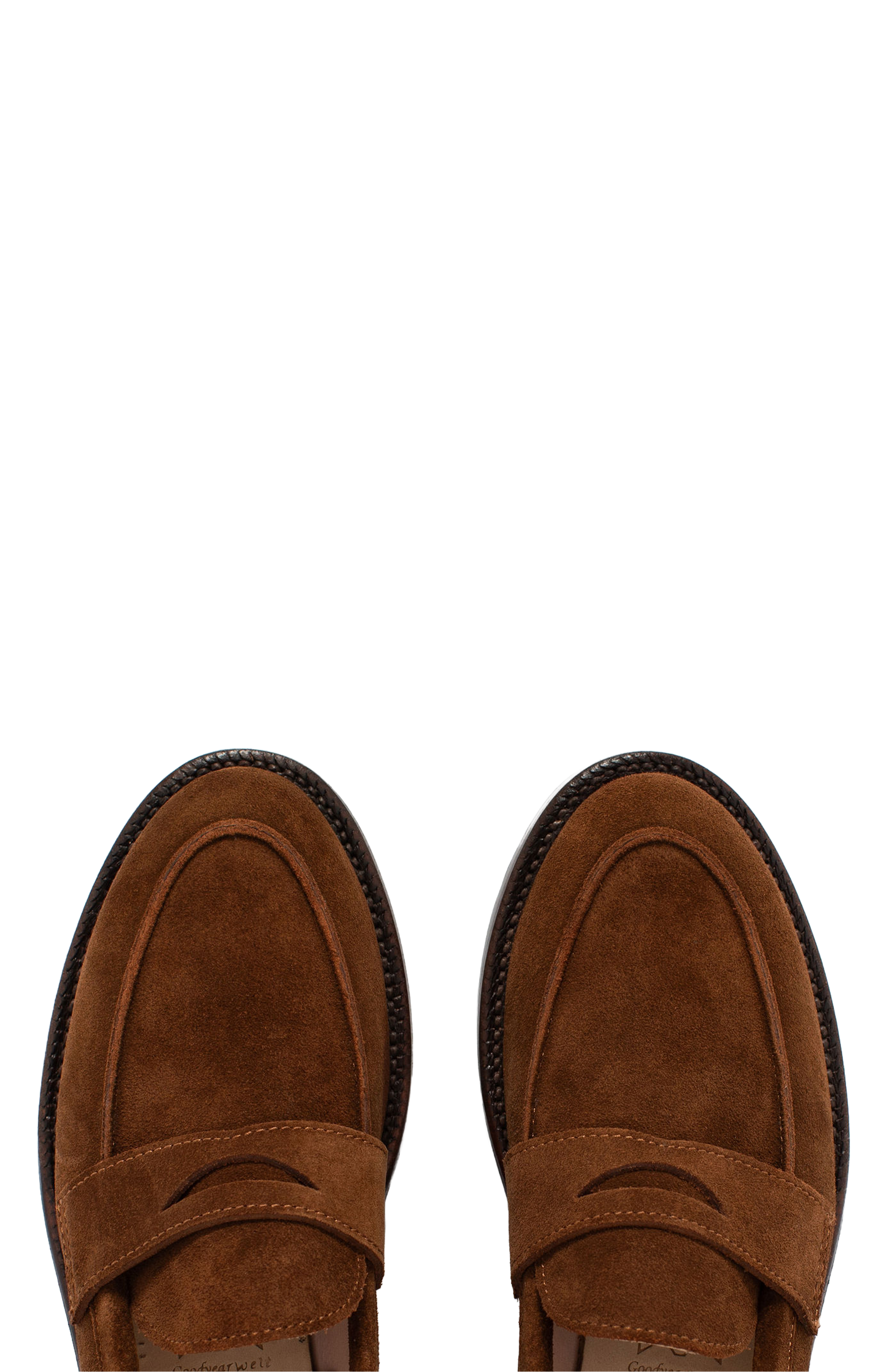Clara Penny Loafer, Alternate, color, Bourbon Suede