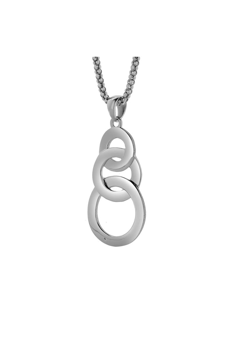 Coralyn Sterling Silver 0.01 Ct Diamond Triple Circle Pendant, Alternate, color, 925 Sterling Silver