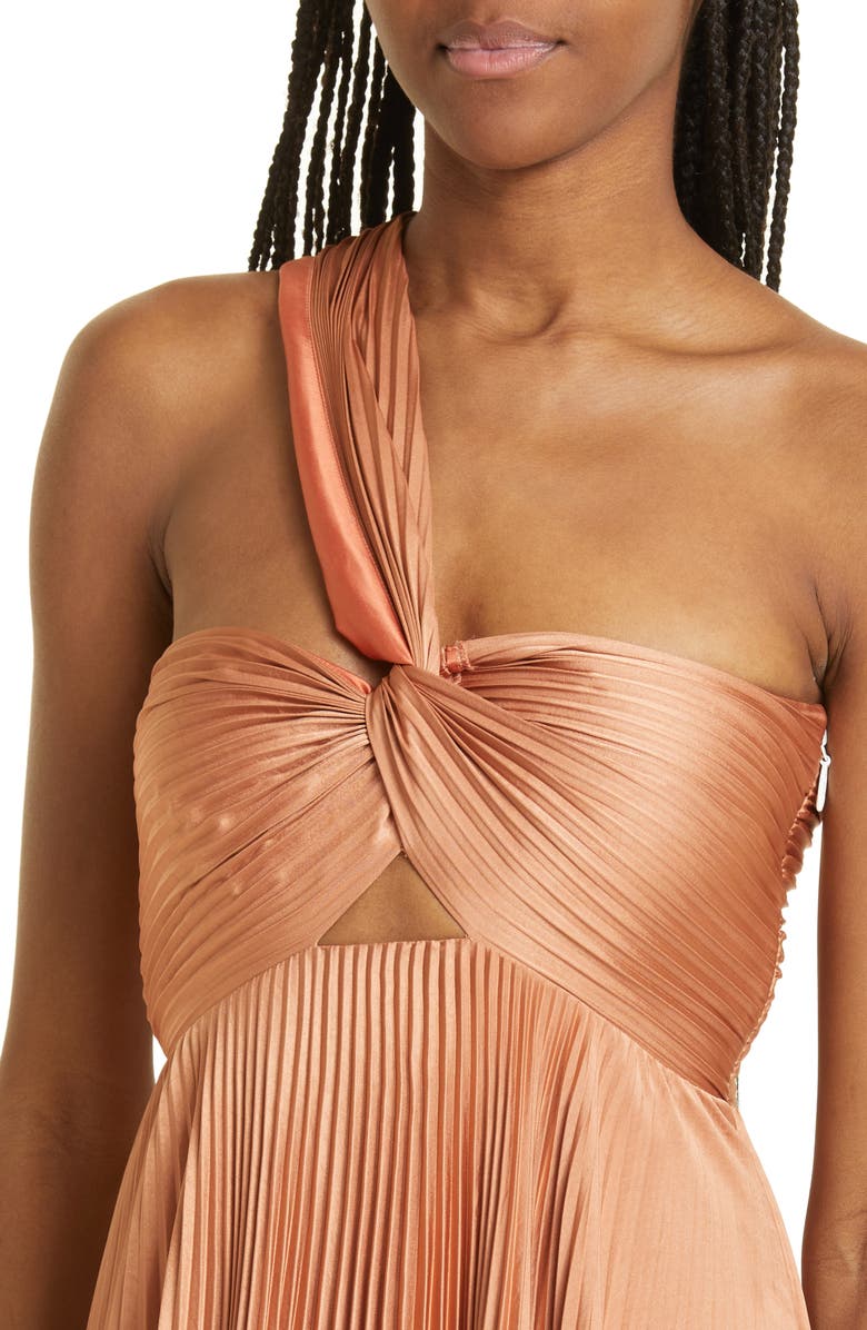 A.L.C. Nessa Asymmetric Pleat Gown, Alternate, color, 