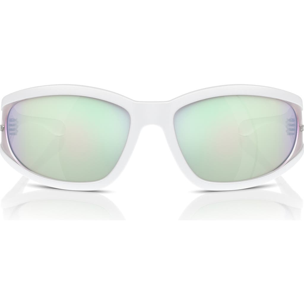 Diesel ® 65mm Oversize Pillow Sunglasses In Matte White/bubble