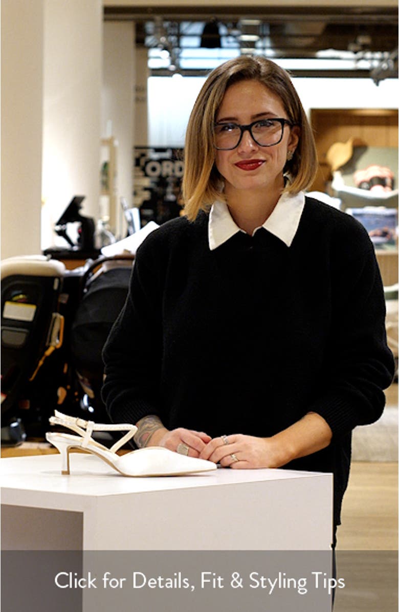 Kamra Pearl Slingback Pointed Toe Pump, sales video thumbnail