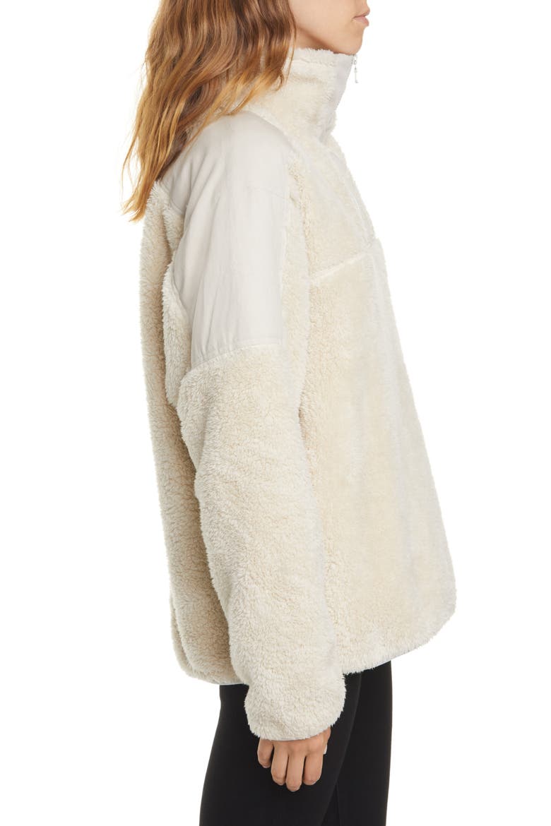 Logan Recycled Polyester Fleece Pullover, Alternate, color, IVORY STONE