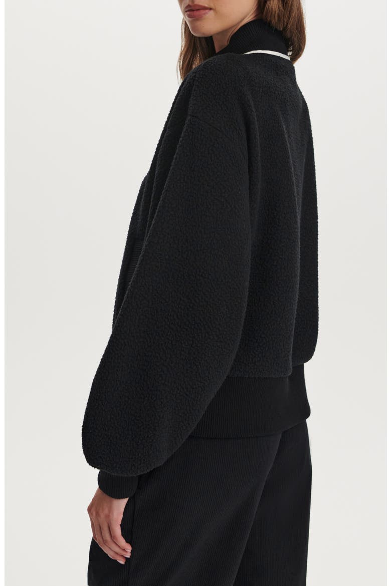 Hansley Fleece Jacket, Alternate, color, BLACK