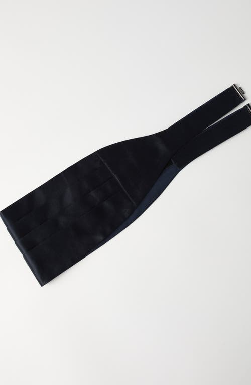 Brunello Cucinelli Silk And Cotton Satin Cummerbund In Black