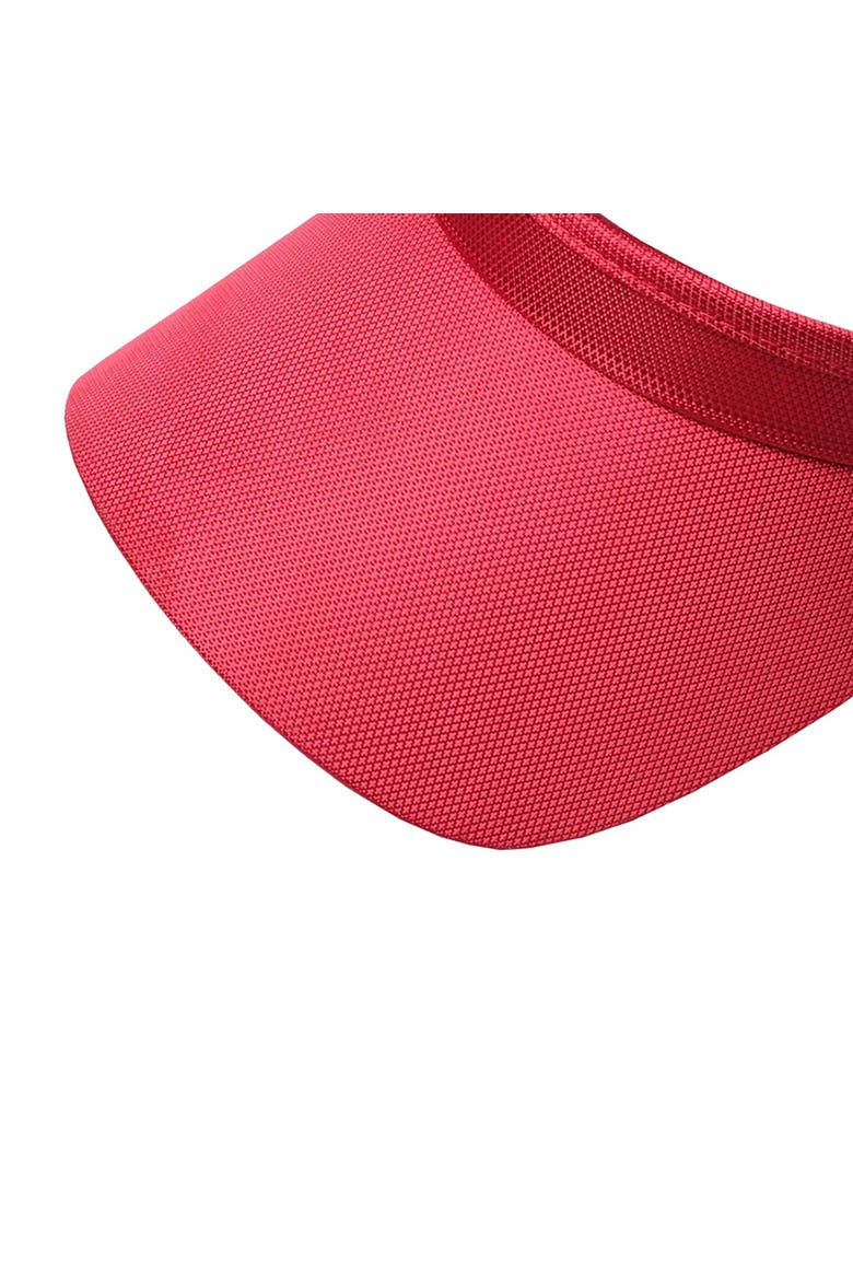 Solid Coil Womens Visor, Alternate, color, Red