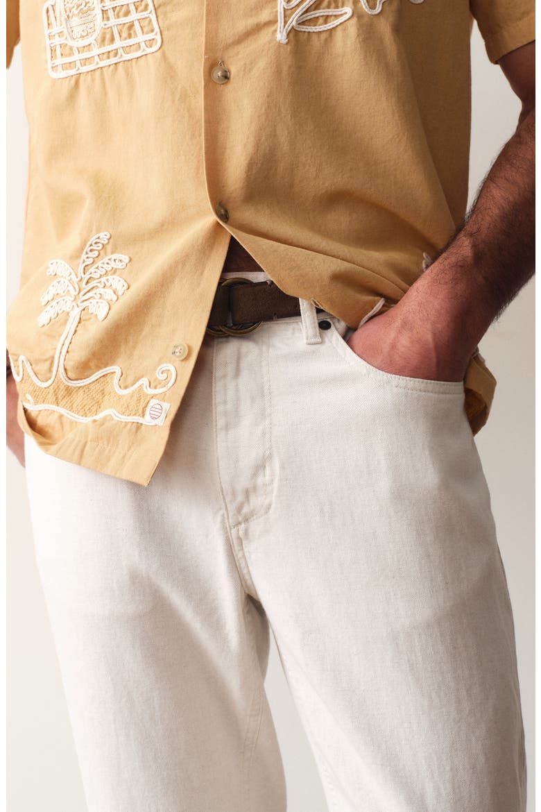 Slim Straight Leg Pants, Alternate, color, NATURAL