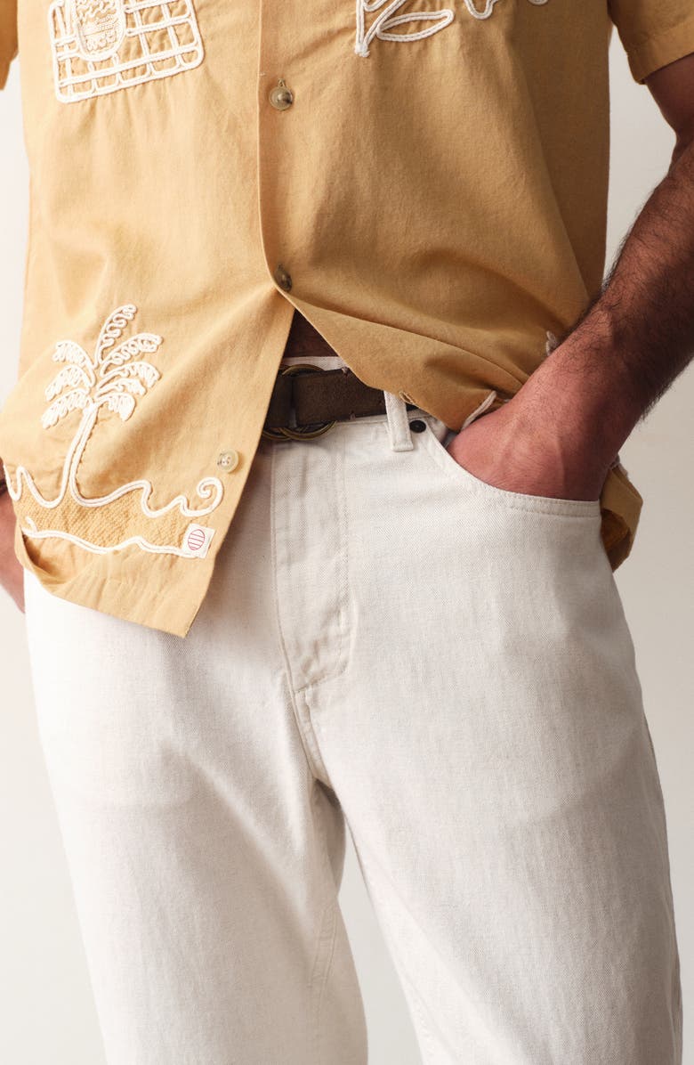 Marine Layer Slim Straight Leg Pants, Alternate, color, Natural