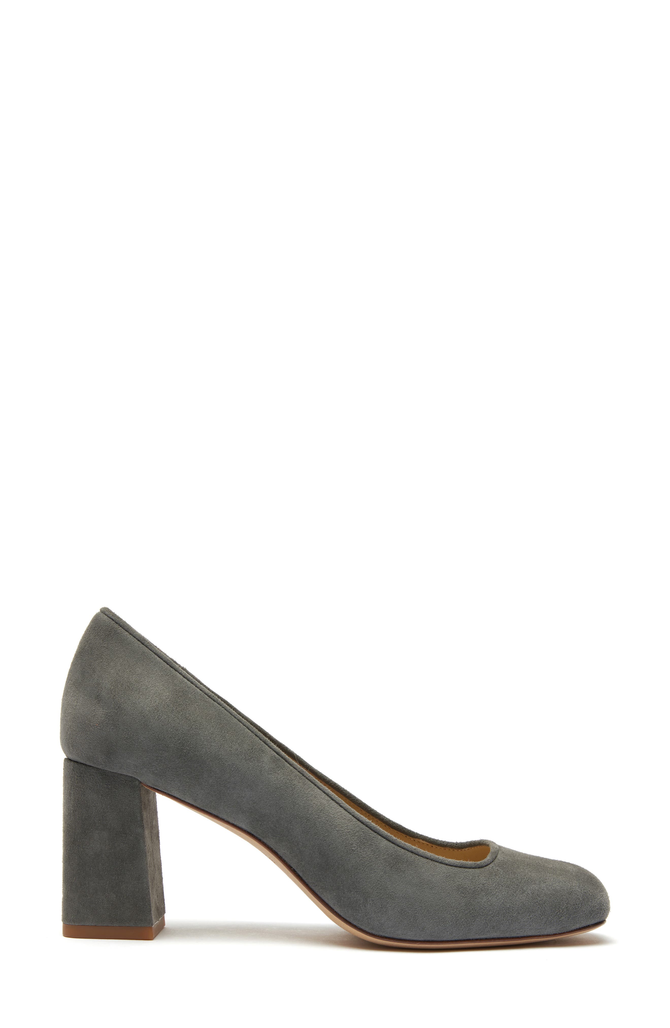 Dylan Square Toe Pump, Alternate, color, SLATE GREY SUEDE