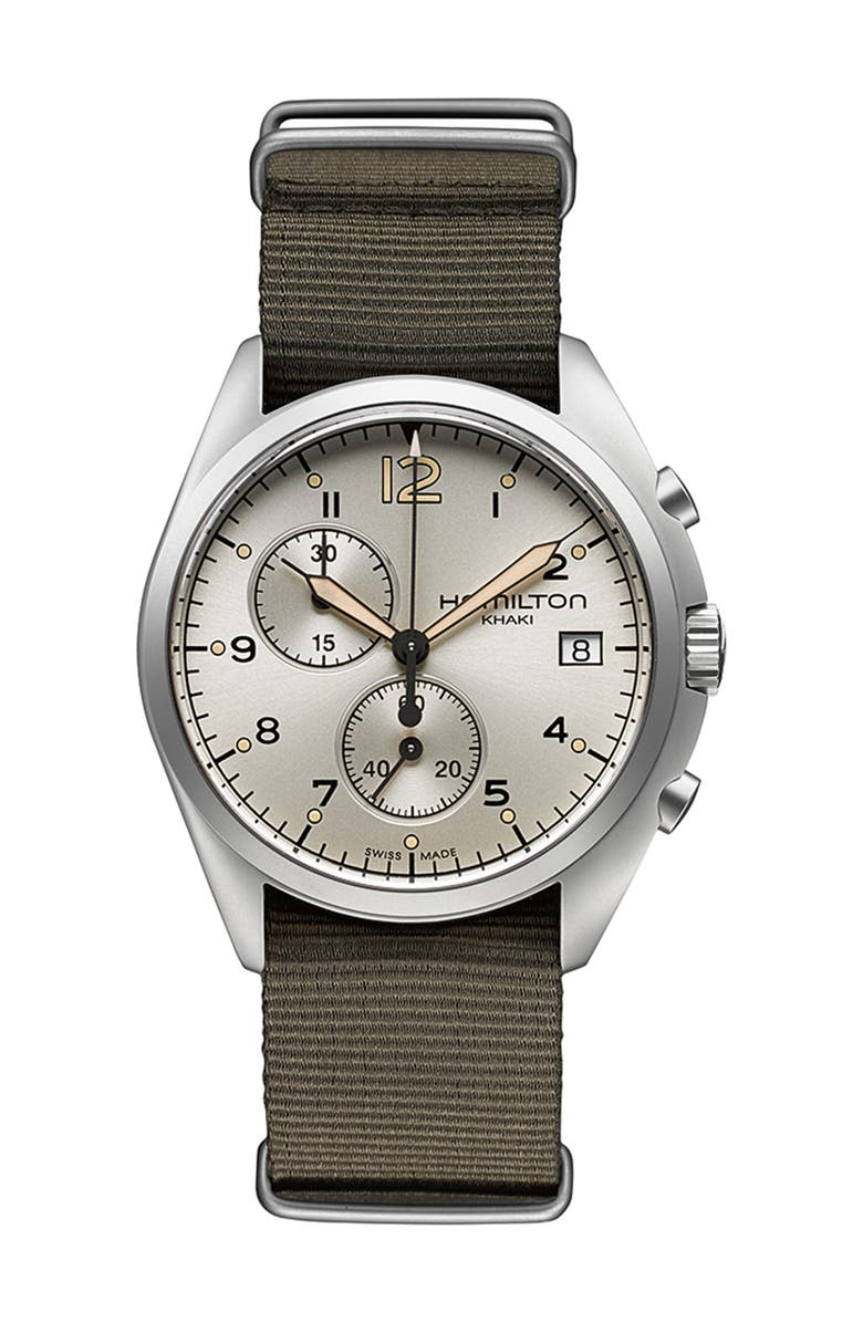 Hamilton Men's Khaki Pilot Pioneer Quartz Watch, 41mm, Main, color, 