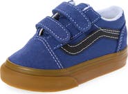 Vans Kids' Old Skool V Leather Sneaker