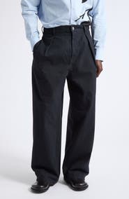 JW Anderson Single Pleat Cotton Trousers