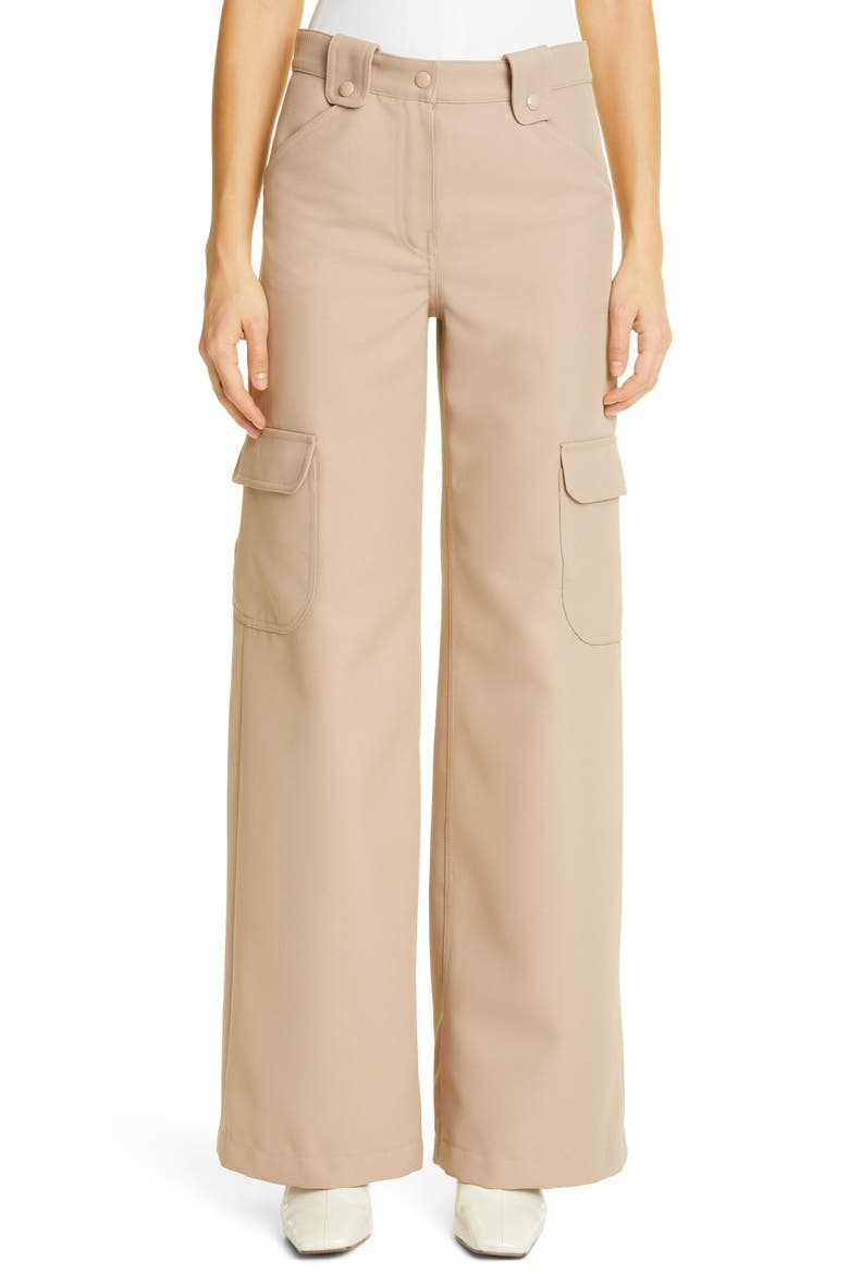 Recycled Polyester Twill Cargo Pants, Main, color, SAND