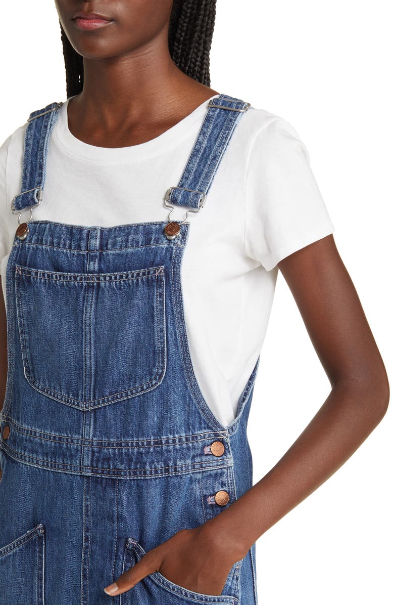 Madewell Oversize Denim Carpenter Overalls, Alternate, color,