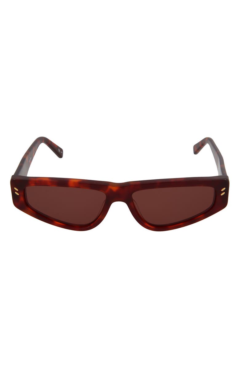 Stella McCartney 56mm Rectangle Sunglasses, Main, color,