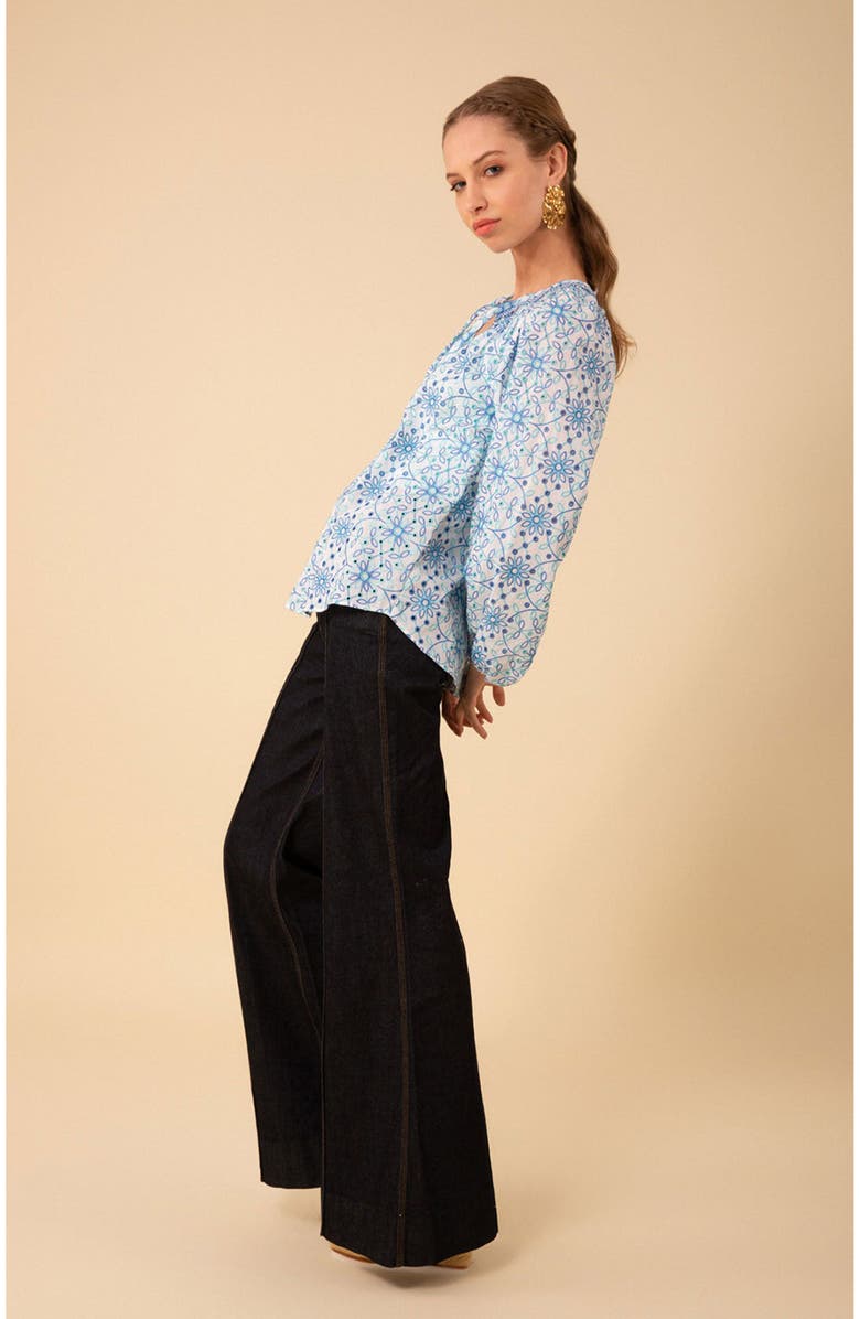 Hale Bob Arianna Eyelet Top, Main, color,