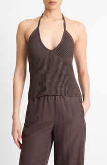 Vince Rib Halter Top