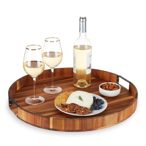 Twine Acacia Wood Lazy Susan In Wood