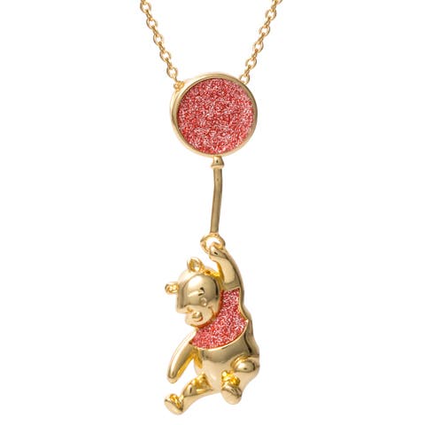 Winnie the Pooh Swinging Balloon Necklace, 18"