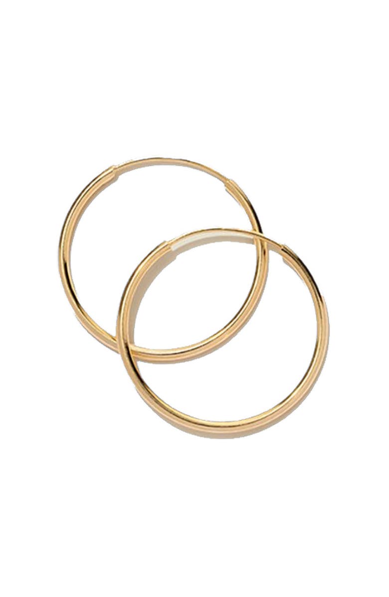 MADE BY MARY 14K Live In Hoop Earrings, Main, color, 14K Solid Gold