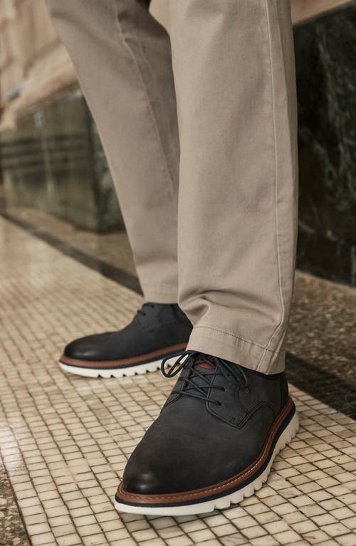 Johnston & Murphy Braydon Plain Toe Derby In Blue