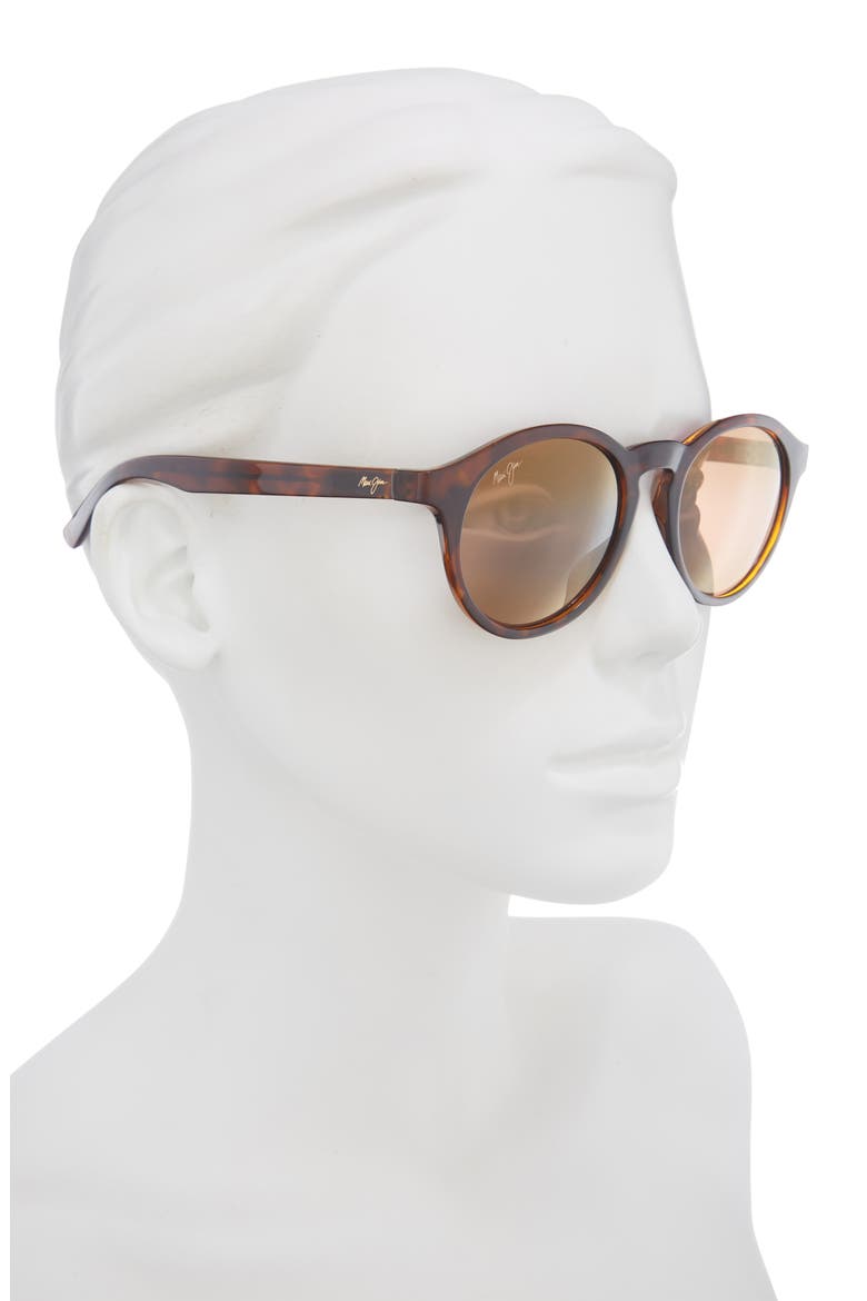 Round Sunglasses, Alternate, color, TORTOISE TORTOISE BRONZE