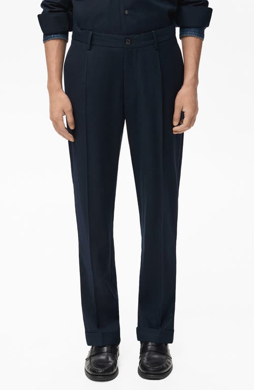 Mango Regular Fit Pleated Pants In Multi