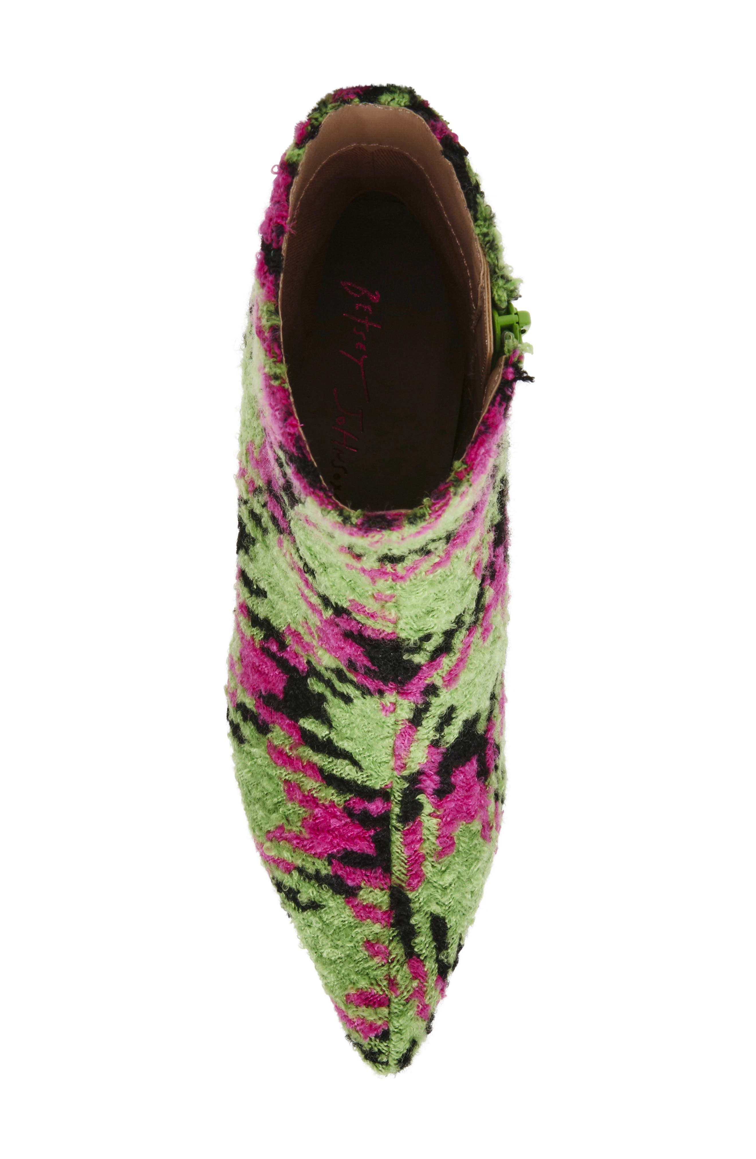 Parkker Kitten Heel Bootie, Alternate, color, GREEN/ PINK MULTI