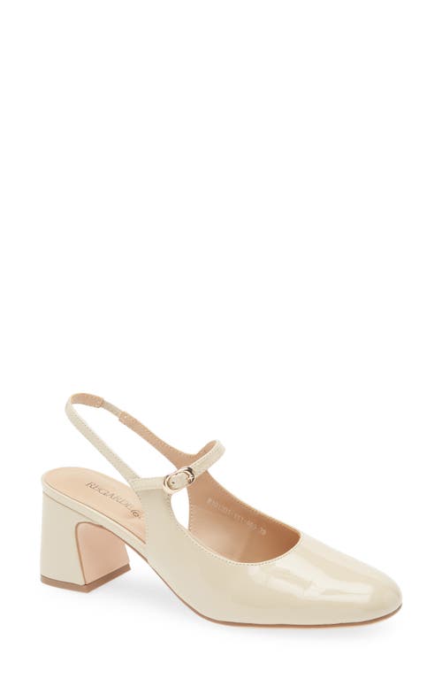 Regarde Le Ciel Edda Slingback Mary Jane Pump In Twinkle Crema