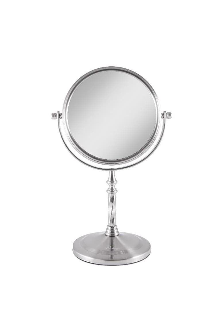 Makeup Mirror with 5X/1X Magnifications, Main, color, Satin Nickel