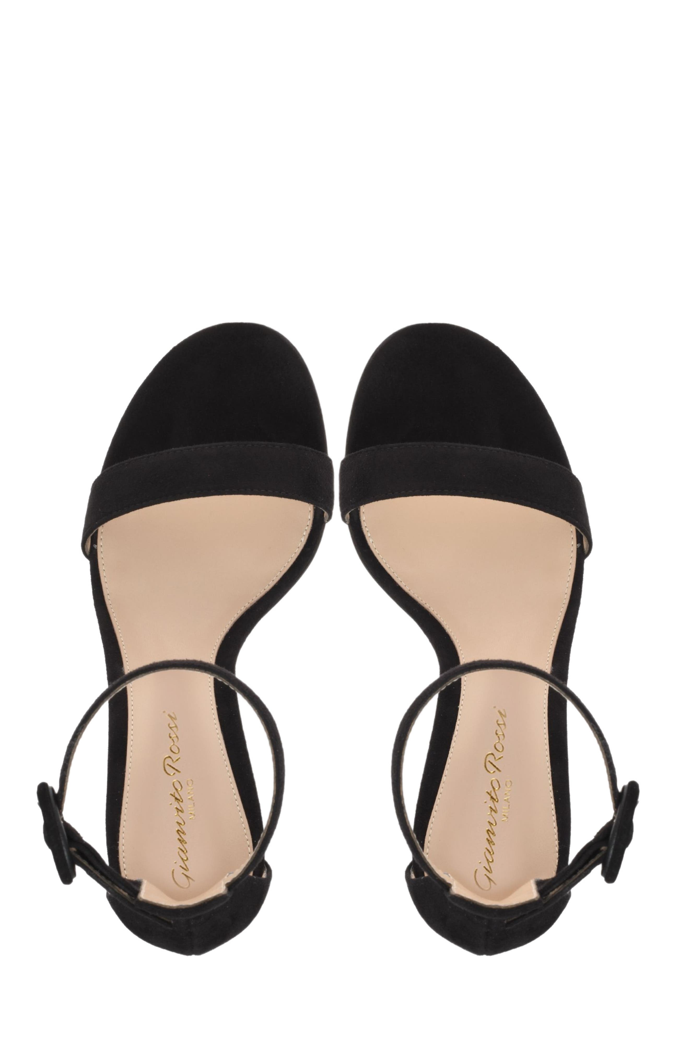 Gianvito Rossi Portofino 85 Sandals, Alternate, color, Black