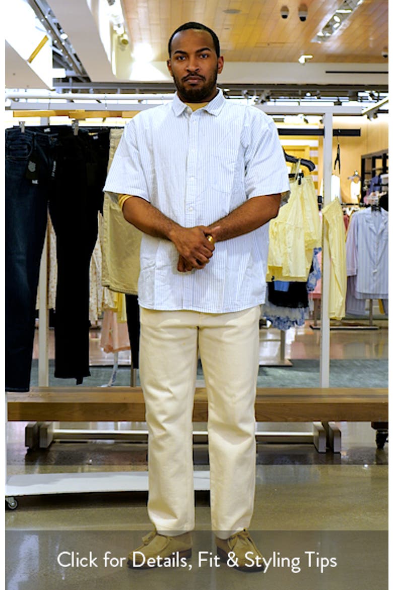 Lawson Stripe Cotton & Linen Blend Button-Up Shirt video