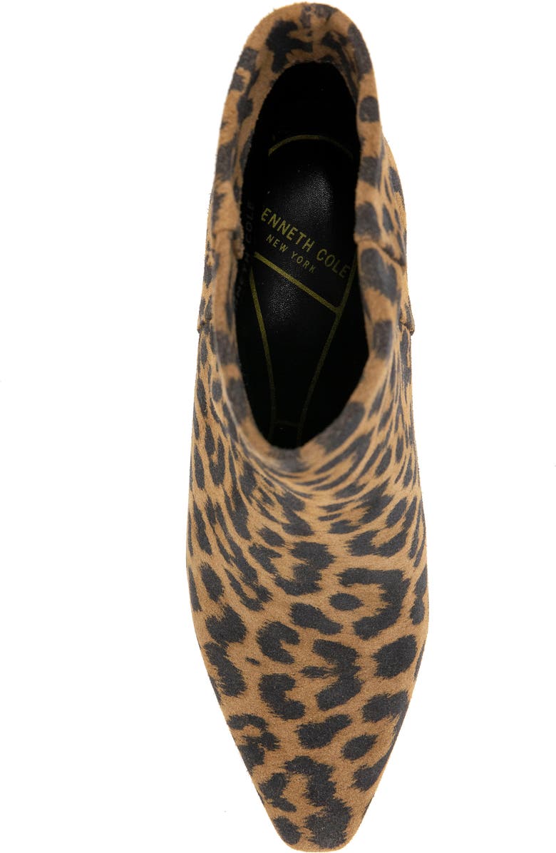 Kenneth Cole Mirandao Pointed Toe Boot, Alternate, color, Leopard Suede