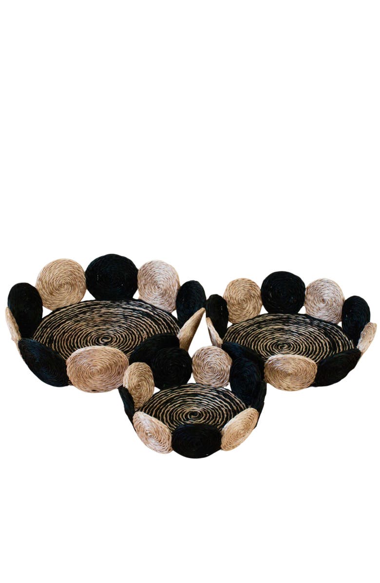 LIKHA Fruit Basket Circles, Set of 3, Main, color, Black