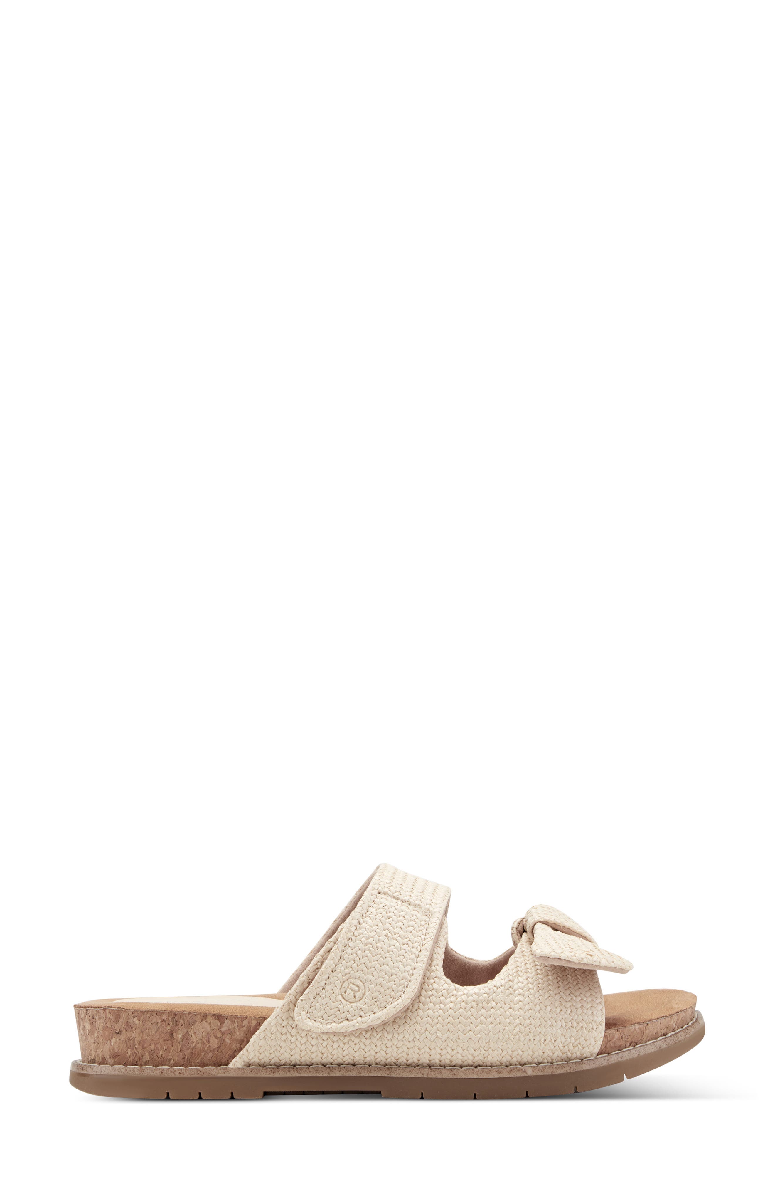 Rockport Zova Slide Sandal, Alternate, color, Light Natural Raffia