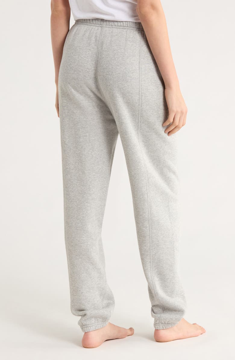 Lunya Silksweats Reversible Seamed Cotton & Silk Blend Sweatpants, Alternate, color, Napping Dove Heather