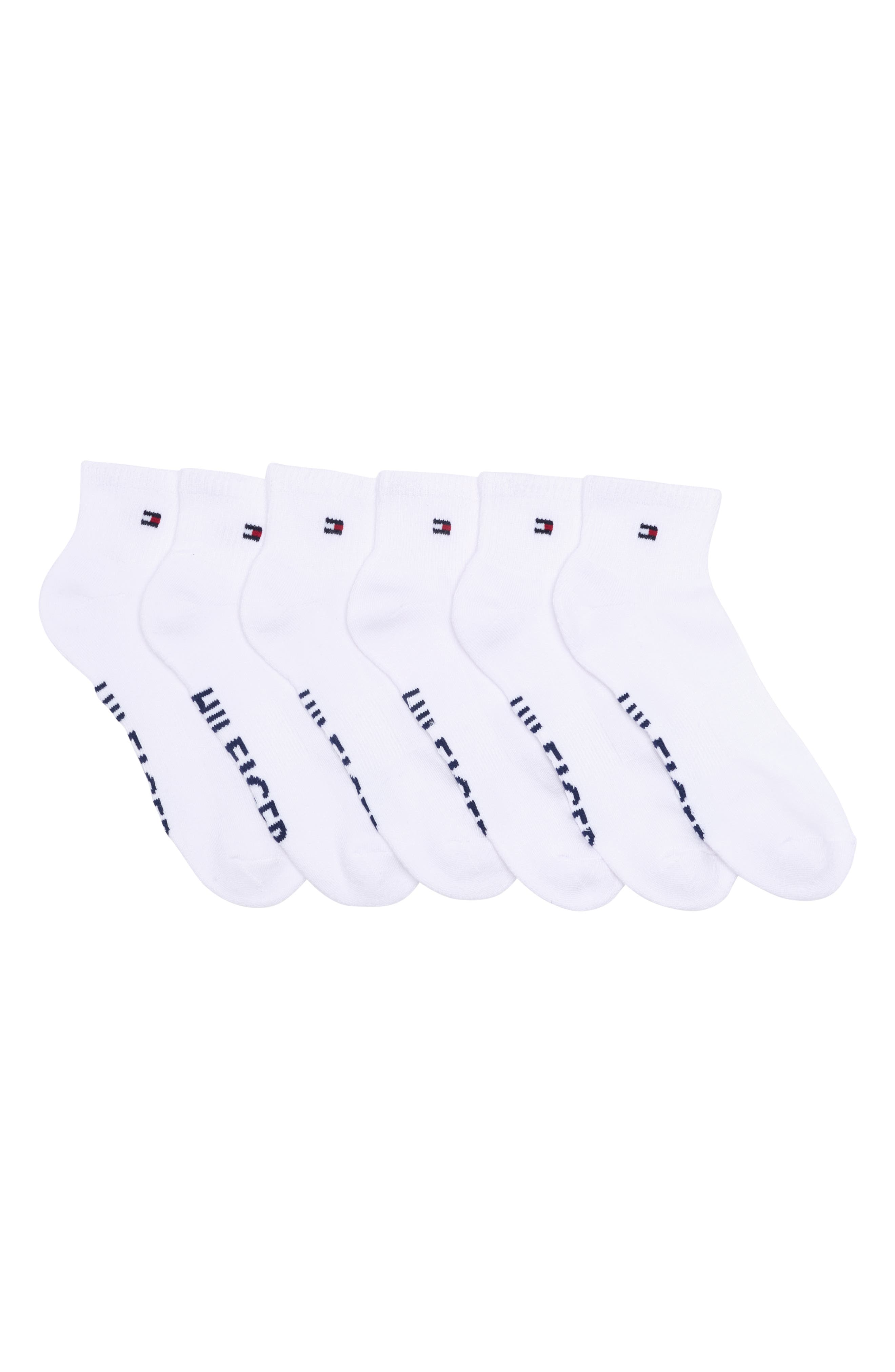 Tommy Hilfiger 6-Pack Athletic Quarter Socks
